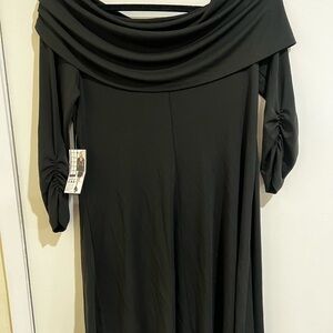 Karen Kane Elegant Black Off-Shoulder Dress